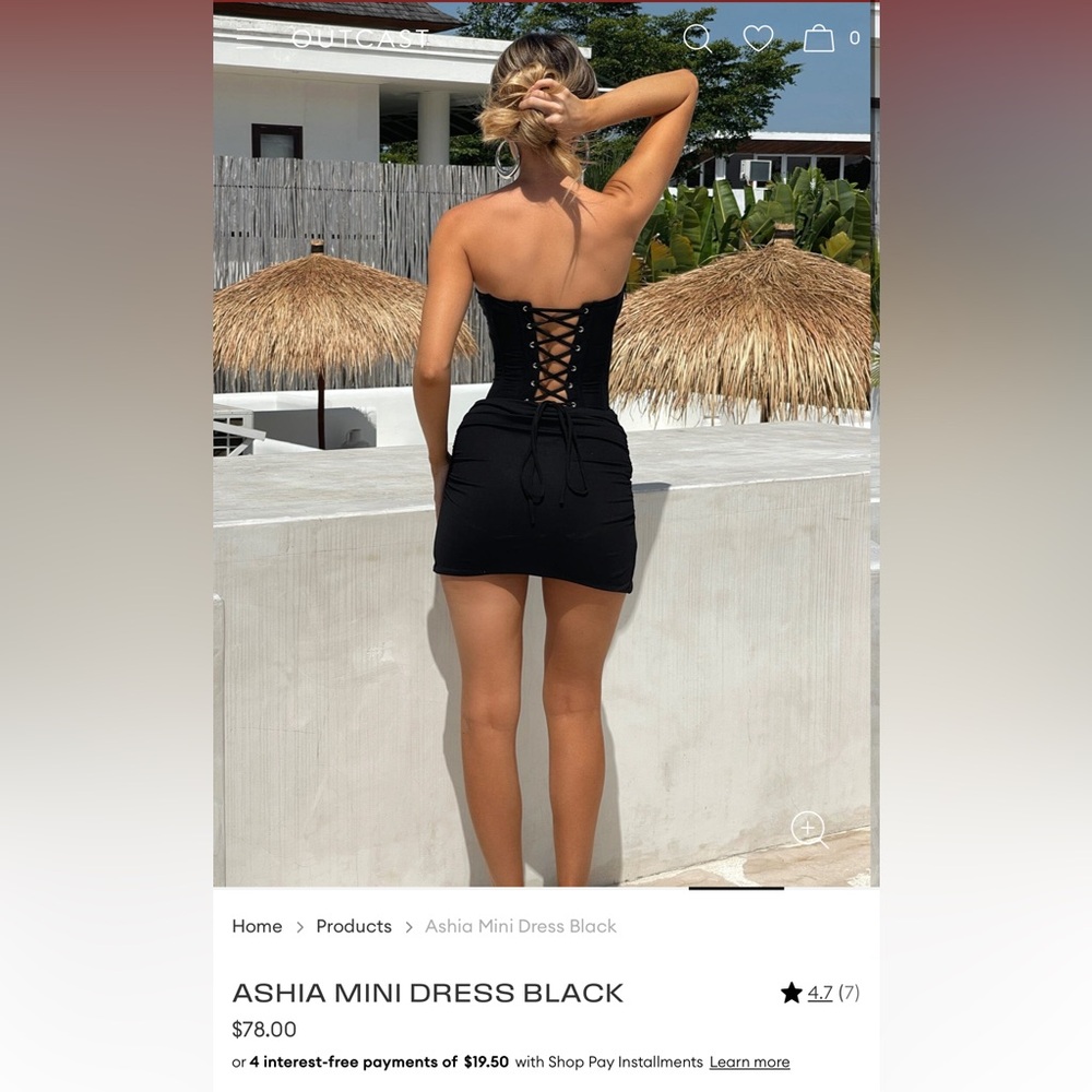 NWT Black Outcast Dress - Picture 3 of 3
